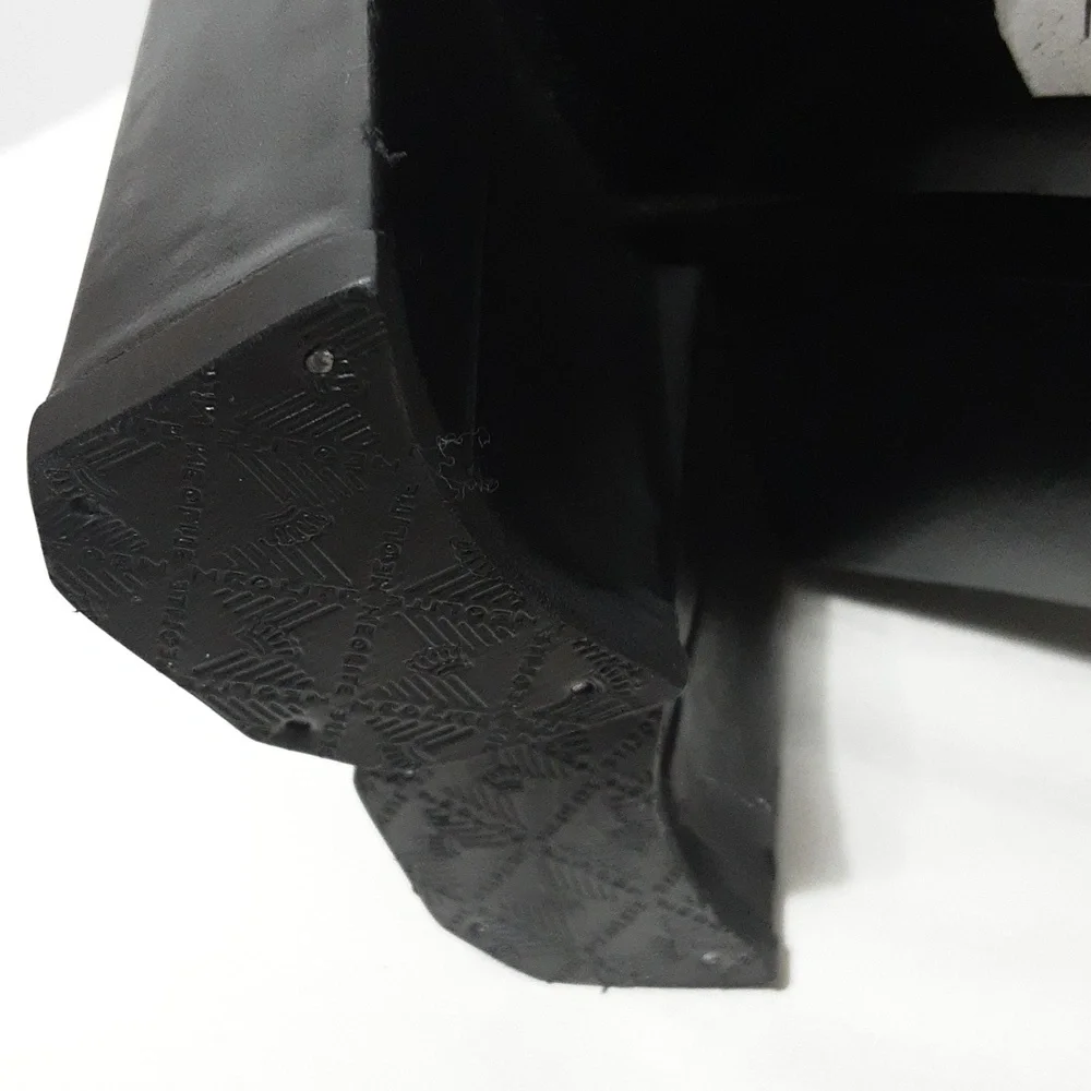 Stuart Weitzman Black Grayish Denim Platform‎ Heel